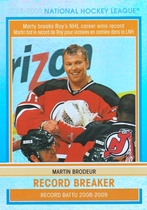 2009 Upper Deck OPC Record Breakers #RB8 Martin Brodeur