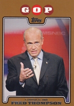 2008 Topps Campaign 2008 Gold #FT Fred Thompson