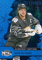 2020 Skybox Metal Universe Blue Spectrum #158 David Pastrnak