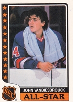 1986 Topps Sticker Inserts #1 John Vanbiesbrouck
