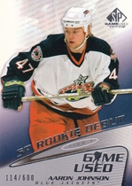 2003 SP Game Used #127 Aaron Johnson