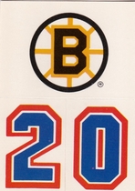 1987 Topps Sticker Inserts #31 Boston Bruins