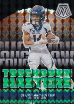 2024 Panini Mosaic Touchdown Masters Green Mosaic #13 Courtland Sutton