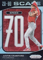 2023 Panini Prizm 20-80 Scale Silver Prizm #SC4 Justin Crawford