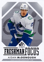 2023 SP Authentic Freshman Focus #FF-17 Aidan Mcdonough