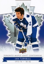 2017 Upper Deck Toronto Maple Leafs Centennial Blue Die-Cut #44 Ian Turnbull