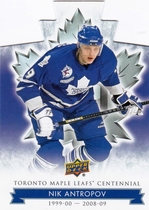 2017 Upper Deck Toronto Maple Leafs Centennial Blue Die-Cut #55 Nik Antropov