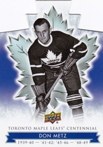 2017 Upper Deck Toronto Maple Leafs Centennial Blue Die-Cut #88 Don Metz