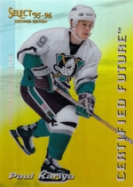 1995 Pinnacle Select Certified Future #3 Paul Kariya