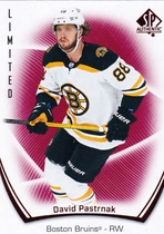 2021 SP Authentic Limited Red #10 David Pastrnak