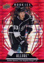 2022 Upper Deck Allure Red Rainbow #109 Jordan Spence