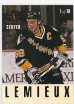1993 Leaf Gold Leaf All Stars #1 Pat LaFontaine|Mario Lemieux