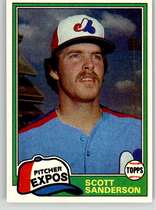 1981 Topps Base Set #235 Scott Sanderson