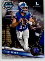 2023 Bowman Chrome University #56 Devin Leary