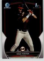 2023 Bowman Chrome Draft #BDC-128 Cole Foster