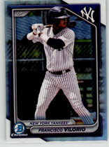 2024 Bowman Chrome Draft Refractor #BDC-107 Francisco Vilorio