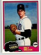 1981 Topps Base Set #658 Milt Wilcox