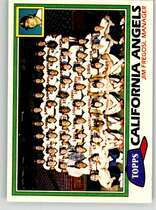 1981 Topps Base Set #663 Angels Team
