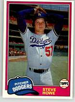 1981 Topps Base Set #693 Steve Howe