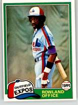 1981 Topps Base Set #319 Rowland Office