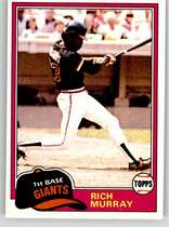 1981 Topps Base Set #195 Rich Murray