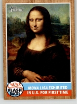 2011 Topps Heritage News Flashbacks #NF-3 Mona Lisa Exhibited In U.S. For Fir