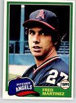 1981 Topps Base Set #227 Fred Martinez