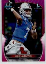 2022 Bowman Chrome University Pink Refractor #43 Luke Altmyer