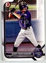 2022 Bowman Draft #BD-155 Benny Montgomery