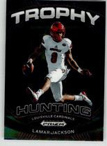 2024 Panini Prizm Draft Picks Trophy Hunting #18 Lamar Jackson
