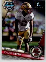 2023 Bowman Chrome University #87 Joseph Griffin