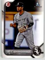 2022 Bowman Draft #BD-183 Jordan Sprinkle