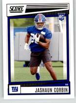 2022 Score Base Set #348 Jashaun Corbin