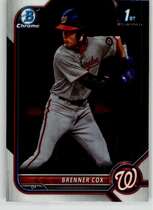 2022 Bowman Chrome Draft #BDC-196 Brenner Cox
