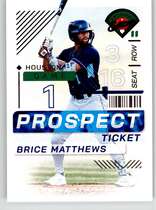 2024 Panini Prospect Edition Prospect Ticket #112 Brice Matthews