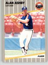 1989 Fleer Base Set #350 Alan Ashby
