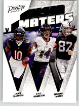 2023 Panini Prestige Alma Maters #AM-20 Chase Claypool|Kyle Hamilton|Michael Mayer