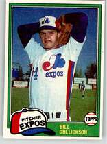 1981 Topps Base Set #578 Bill Gullickson