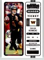 2022 Panini Contenders #98 Taylor Heinicke