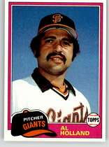 1981 Topps Base Set #213 Al Holland