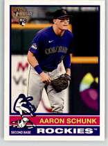 2025 Topps Heritage #90 Aaron Schunk