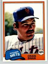1981 Topps Base Set #189 Craig Swan