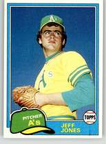 1981 Topps Base Set #687 Jeff Jones