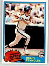 1981 Topps Base Set #617 Craig Reynolds