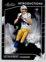 2020 Panini Absolute Introductions #3 Justin Herbert
