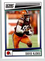 2022 Score Base Set #201 David Njoku