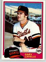 1981 Topps Base Set #588 Gary Lavelle