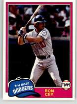 1981 Topps Base Set #260 Ron Cey