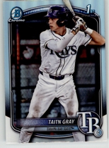 2025 Bowman Chrome Draft Refractor #BDC-7 Taitn Gray