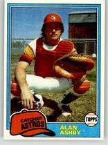 1981 Topps Base Set #696 Alan Ashby
